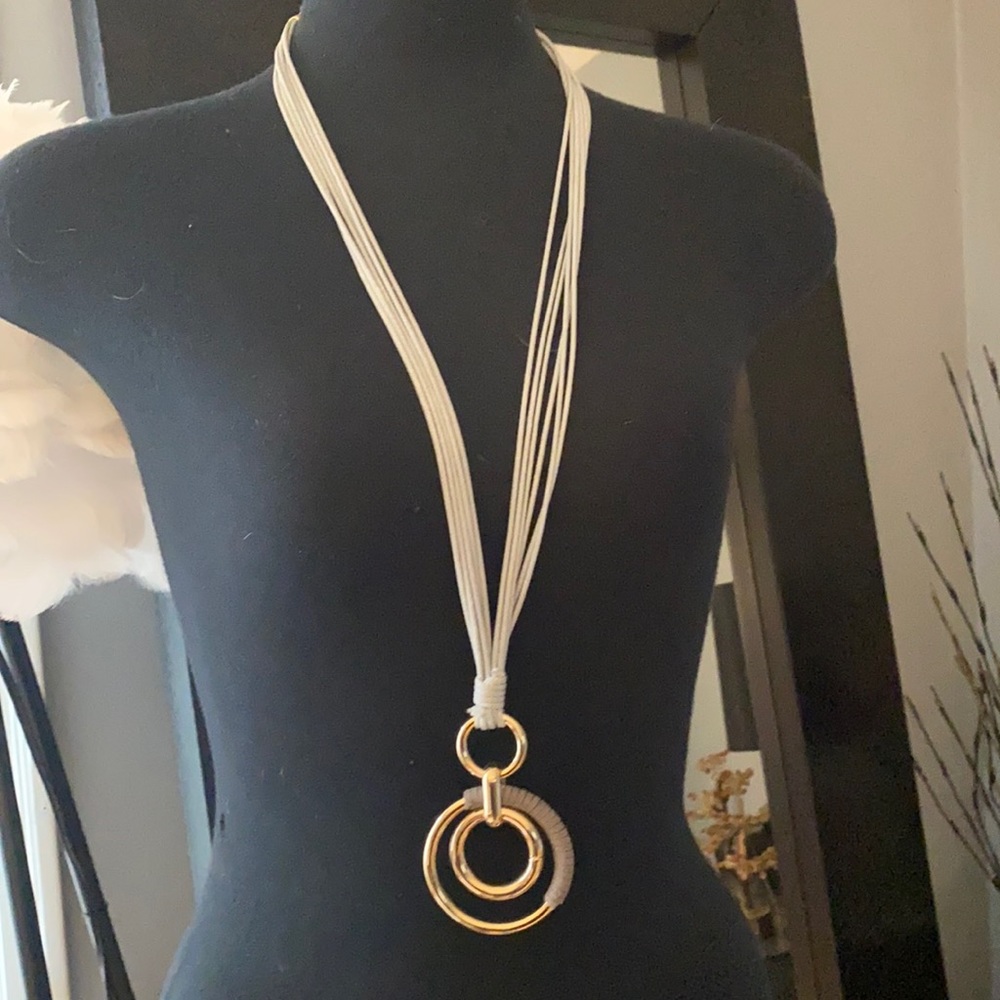 Long statement necklace